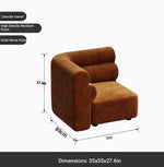 Luxurious Solid Wood Chenille Sofa – Modern Design for Stylish Living Spaces fxmj-3041