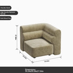 Luxurious Solid Wood Chenille Sofa – Modern Design for Stylish Living Spaces fxmj-3041