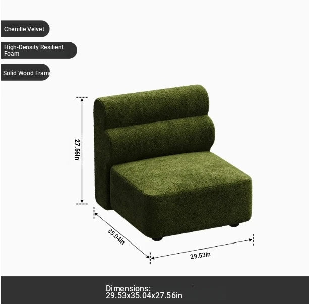 Luxurious Solid Wood Chenille Sofa – Modern Design for Stylish Living Spaces fxmj-3041