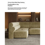 Luxurious Solid Wood Chenille Sofa – Modern Design for Stylish Living Spaces fxmj-3041