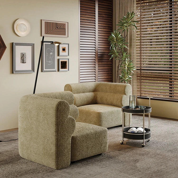Luxurious Solid Wood Chenille Sofa – Modern Design for Stylish Living Spaces fxmj-3041
