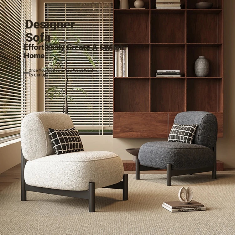Sleek Pine Accent Chair with Plush Upholstery - Modern Comfort for Any Space fxmj-3042