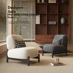 Sleek Pine Accent Chair with Plush Upholstery - Modern Comfort for Any Space fxmj-3042