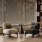 Sleek Pine Accent Chair with Plush Upholstery - Modern Comfort for Any Space fxmj-3042