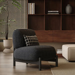 Sleek Pine Accent Chair with Plush Upholstery - Modern Comfort for Any Space fxmj-3042