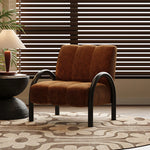 Trendy Solid Wood Chenille Accent Chair – Stylish Comfort for Your Living Space fxmj-3043