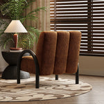 Trendy Solid Wood Chenille Accent Chair – Stylish Comfort for Your Living Space fxmj-3043