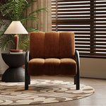 Trendy Solid Wood Chenille Accent Chair – Stylish Comfort for Your Living Space fxmj-3043
