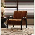 Trendy Solid Wood Chenille Accent Chair – Stylish Comfort for Your Living Space fxmj-3043