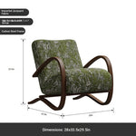 Stylish Faux Lambswool Sofa Chair with Elegant Wood Frame - Perfect for Modern Living Rooms fxmj-3047