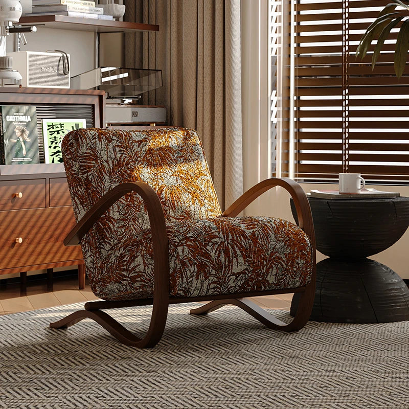 Stylish Faux Lambswool Sofa Chair with Elegant Wood Frame - Perfect for Modern Living Rooms fxmj-3047