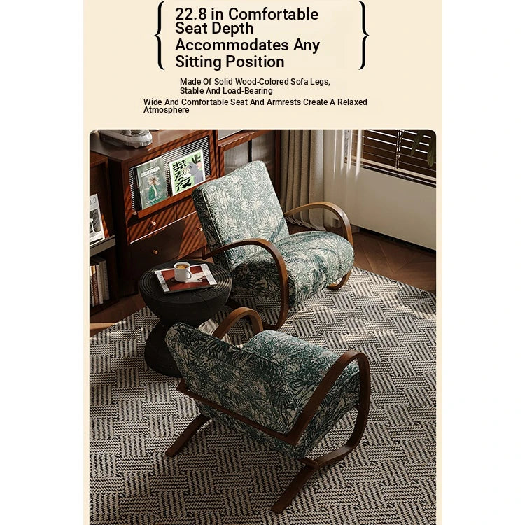 Stylish Faux Lambswool Sofa Chair with Elegant Wood Frame - Perfect for Modern Living Rooms fxmj-3047