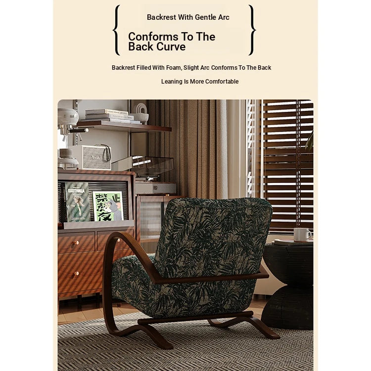 Stylish Faux Lambswool Sofa Chair with Elegant Wood Frame - Perfect for Modern Living Rooms fxmj-3047