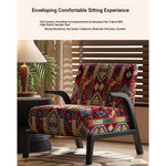Stylish Black and White Floral Accent Chair with Modern Design – Perfect for Living Room Decor fxmj-3048