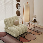 Stylish Blue Velvet Sofa Chair with Pine Frame - Modern Oversized Comfort for Living Room fxmj-3050