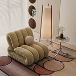 Stylish Blue Velvet Sofa Chair with Pine Frame - Modern Oversized Comfort for Living Room fxmj-3050