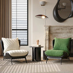 Stylish Synthetic Leather Accent Chair with Plush Cotton Cushion – Perfect for Modern Living Spaces fxmj-3051