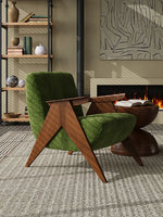 Stylish Ash Wood Chenille Sofa Chair for Modern Living Spaces – Comfortable & Chic Accent Furniture fxmj-3052