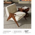 Stylish Ash Wood Chenille Sofa Chair for Modern Living Spaces – Comfortable & Chic Accent Furniture fxmj-3052