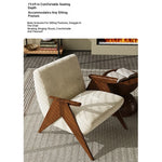 Stylish Ash Wood Chenille Sofa Chair for Modern Living Spaces – Comfortable & Chic Accent Furniture fxmj-3052