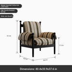 Stylish Accent Chair with Ash Wood Frame and Soft Chenille Upholstery - Ideal for Cozy Living Spaces fxmj-3053