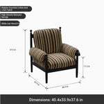 Stylish Accent Chair with Ash Wood Frame and Soft Chenille Upholstery - Ideal for Cozy Living Spaces fxmj-3053