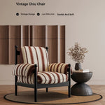 Stylish Accent Chair with Ash Wood Frame and Soft Chenille Upholstery - Ideal for Cozy Living Spaces fxmj-3053