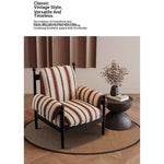 Stylish Accent Chair with Ash Wood Frame and Soft Chenille Upholstery - Ideal for Cozy Living Spaces fxmj-3053
