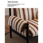 Stylish Accent Chair with Ash Wood Frame and Soft Chenille Upholstery - Ideal for Cozy Living Spaces fxmj-3053