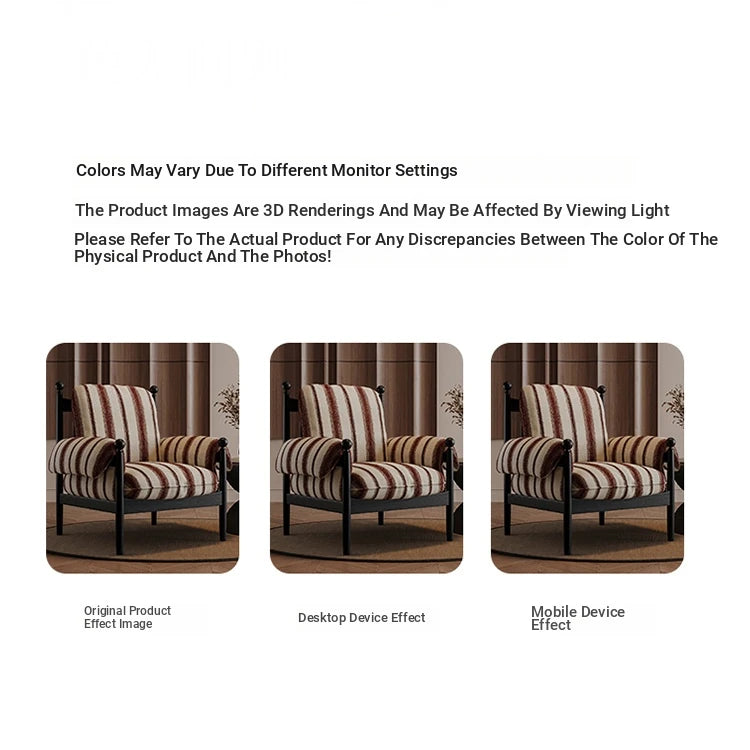 Stylish Accent Chair with Ash Wood Frame and Soft Chenille Upholstery - Ideal for Cozy Living Spaces fxmj-3053