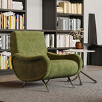 Stylish Chenille Sofa Chair with Stainless Steel Legs - Comfortable Lounge Furniture for Modern Living Rooms fxmj-3054
