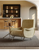 Stylish Chenille Sofa Chair with Stainless Steel Legs - Comfortable Lounge Furniture for Modern Living Rooms fxmj-3054