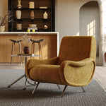 Stylish Chenille Sofa Chair with Stainless Steel Legs - Comfortable Lounge Furniture for Modern Living Rooms fxmj-3054