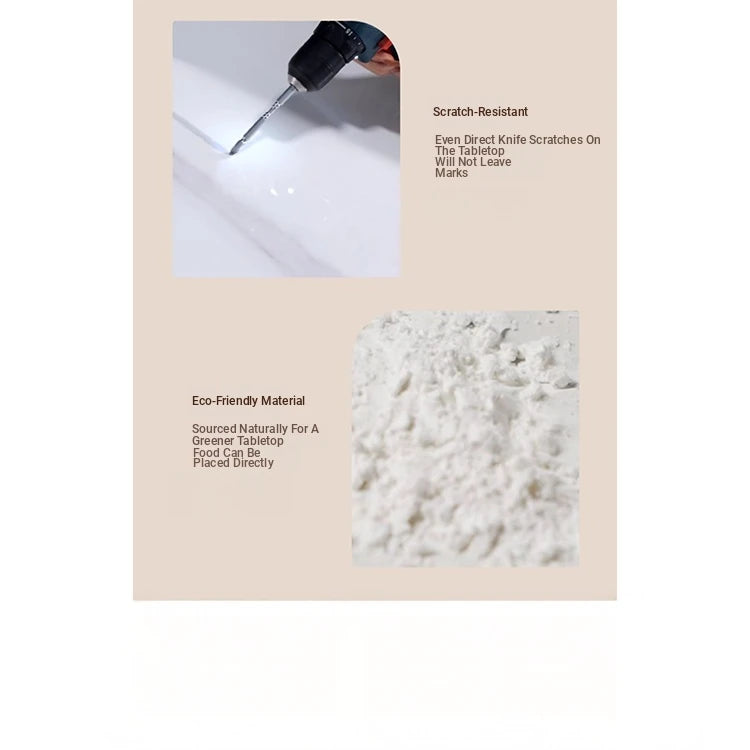 Modern Round Coffee Table with Sintered Stone Top and Solid Wood Base - Stylish Living Room Furniture fxxrj-3158