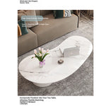 Elegant Sintered Stone Acrylic Coffee Table with Storage Drawers - Modern Living Room Centerpiece fxxrj-3159