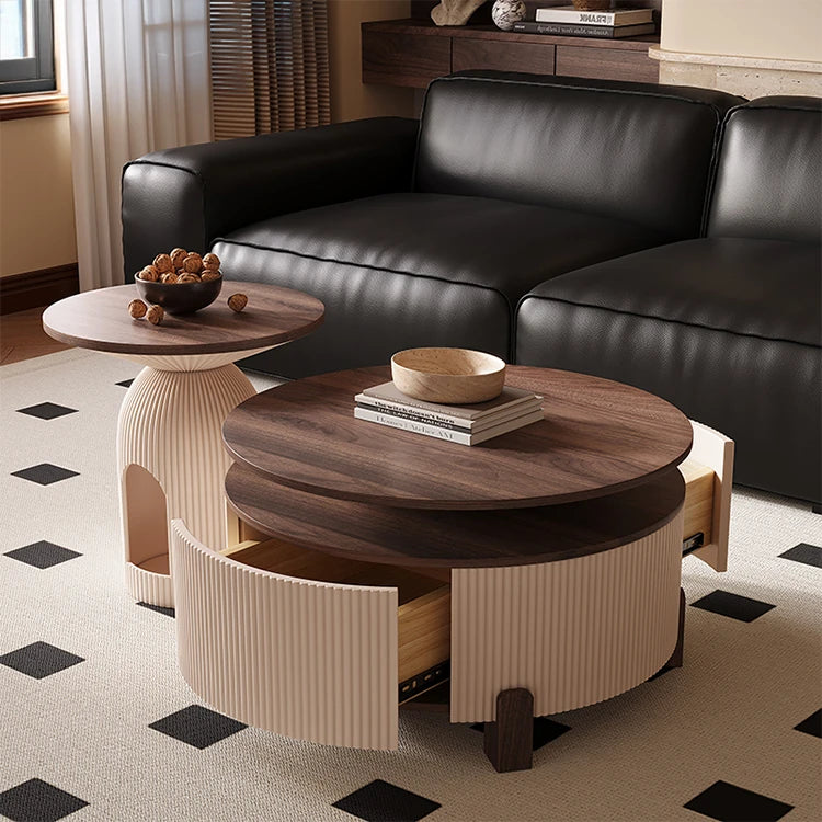 Stylish Solid Wood Coffee Table Set - Modern Design for Living Room Elegance fxxrj-3161