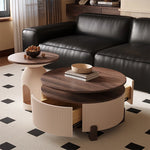 Stylish Solid Wood Coffee Table Set - Modern Design for Living Room Elegance fxxrj-3161