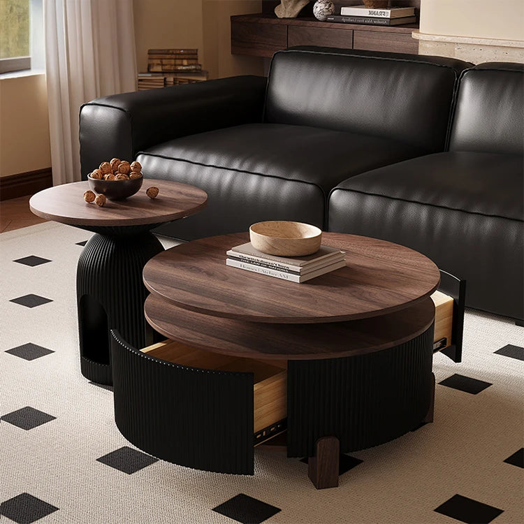 Stylish Solid Wood Coffee Table Set - Modern Design for Living Room Elegance fxxrj-3161
