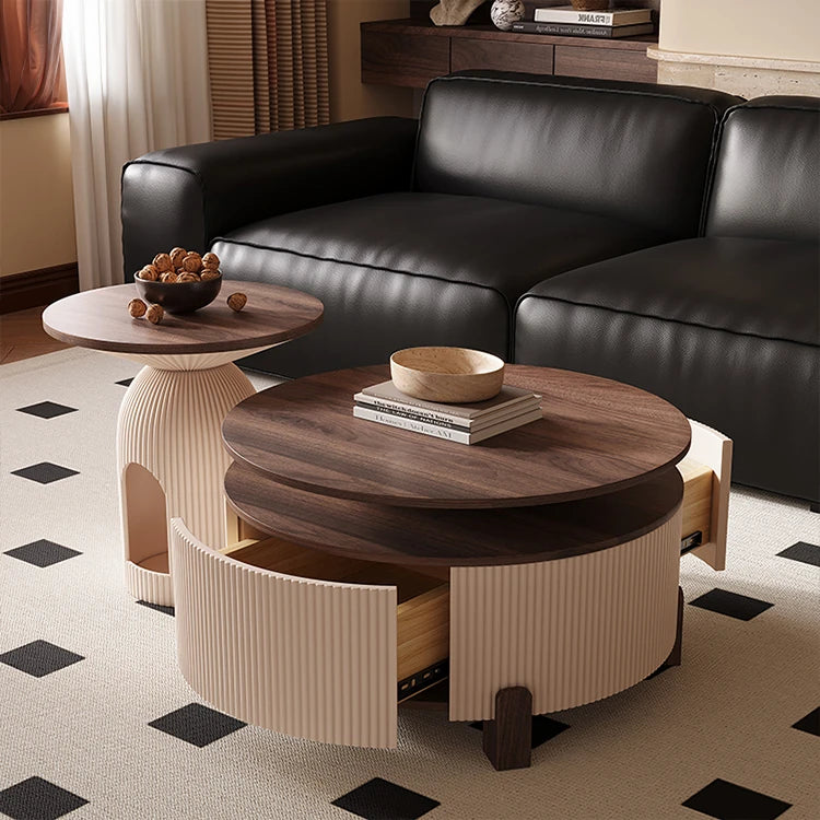 Stylish Solid Wood Coffee Table Set - Modern Design for Living Room Elegance fxxrj-3161