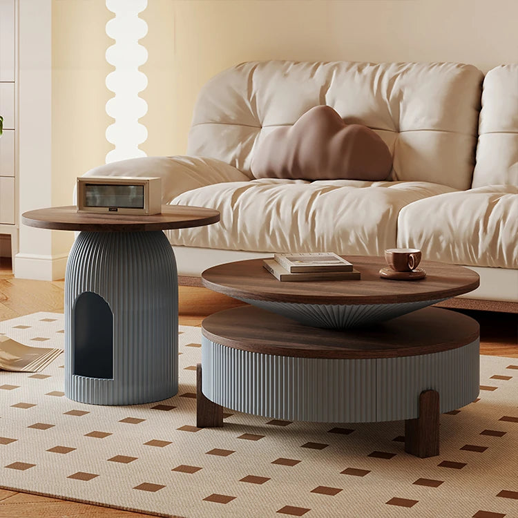 Stylish Solid Wood Coffee Table Set - Modern Design for Living Room Elegance fxxrj-3161