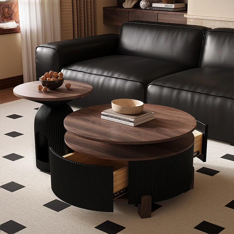 Stylish Solid Wood Coffee Table Set - Modern Design for Living Room Elegance fxxrj-3161