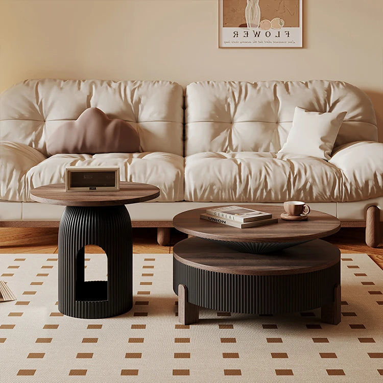 Stylish Solid Wood Coffee Table Set - Modern Design for Living Room Elegance fxxrj-3161