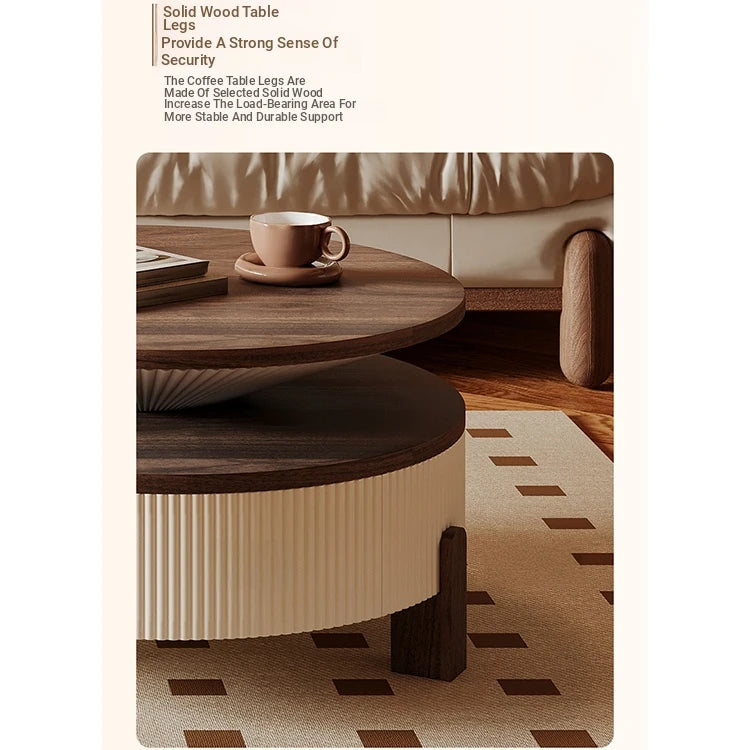Stylish Solid Wood Coffee Table Set - Modern Design for Living Room Elegance fxxrj-3161