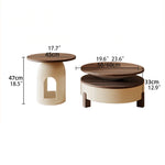 Stylish Solid Wood Coffee Table Set - Modern Design for Living Room Elegance fxxrj-3161