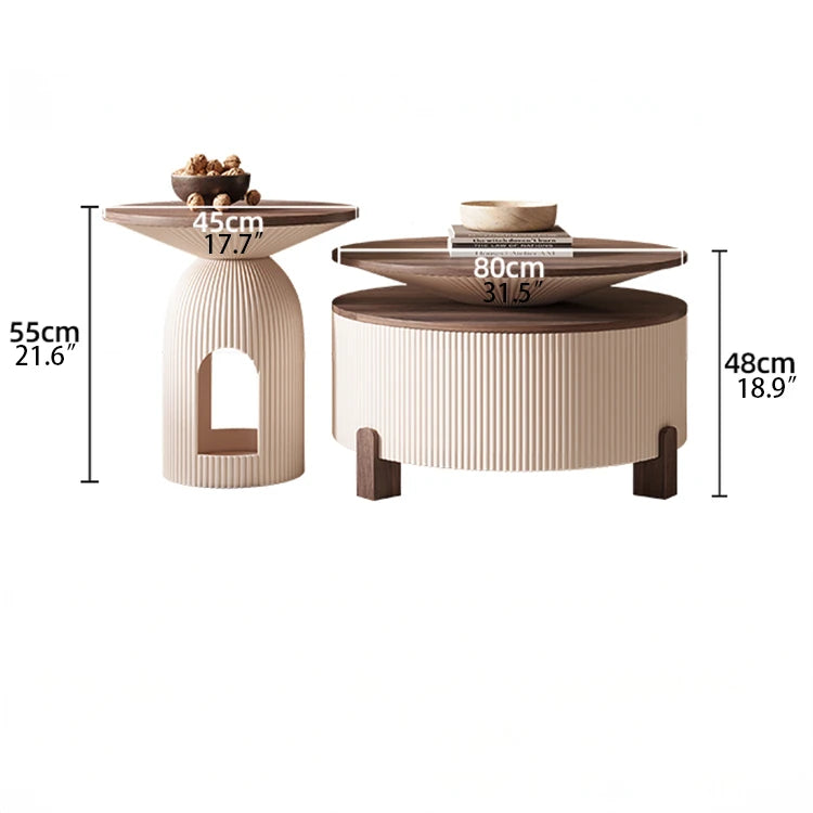 Stylish Solid Wood Coffee Table Set - Modern Design for Living Room Elegance fxxrj-3161