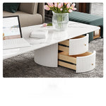 Modern Sintered Stone Acrylic Coffee Table - Stylish & Durable Centerpiece for Living Room Decor fxxrj-3162