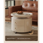 Stylish Modern Coffee Table Set - Elegant Round Design with Storage - Perfect for Living Room Decor fxxrj-3163
