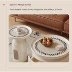 Stylish Modern Coffee Table Set - Elegant Round Design with Storage - Perfect for Living Room Decor fxxrj-3163