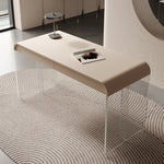 Sleek Acrylic Solid Wood Pine Table - Modern Stylish Desk for Home Office or Study fyd-5169
