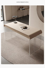 Sleek Acrylic Solid Wood Pine Table - Modern Stylish Desk for Home Office or Study fyd-5169
